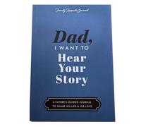 Waltonalice Papá, I Want to Hear Your Story: Libro de recuerdos para rellenar historias de vida, regalo personal para papá, libro de recuerdos azul - papá A