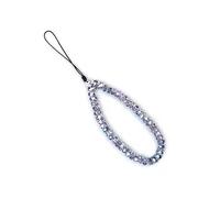 Waltonalice Strass Handyanhänger Handykette kurz Handschlaufe Handy Lanyard Kristallanhänger Handyband kurz Handyanhänger Universal Handyhülle Kette für Handy & Tasche Smogblau