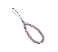 Waltonalice Strass Handyanhänger Handykette kurz Handschlaufe Handy Lanyard Kristallanhänger Handyband kurz Handyanhänger Universal Handyhülle Kette für Handy & Tasche Purple