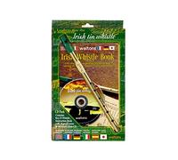 Waltons 08AWAL-1514 Irish Tin Whistle Pack - Silbato irlandés de laton en llave D con CD y libro de instrucciones