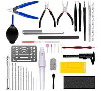 Waltool Kit de 40 herramientas de modelo, herramientas básicas de modelado, herramientas de modelado para montaje Gundam, reparación y fijación de edificios