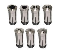 waltyotur Collet de agujero hexagonal 5C Collet de acero de 1/4-7/8 pulgadas para fresado CNC, herramienta de torno de trabajo, máquina de grabado, 7 piezas