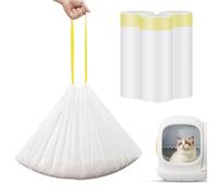 Walverdant 60 bolsas de arena para gatos autolimpiables, bolsas de basura de repuesto con cordón compatibles con PETKIT PuraX PuraMax MeoWant MW-SC01/MW-SC02/MW-LR01 (paquete de 3/60 unidades)