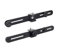 Walway - Soporte de triple cabeza recta para trípode de 1/4 "tornillo cámara réflex digital LED luz flash micrófono y más, con toma de zapata caliente