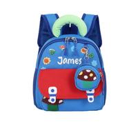 Wamantic Mochila Personalizada Infantil con Nombre Mochila de Setas para Guardería y Preescolar Mochila Escolar con Bolsito Regalos para Niños y Niñas