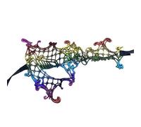 Wambere 1 máscara de encaje para Halloween, máscara de mujer, máscara de encaje de un solo ojo, máscara de ojos sexy para Halloween, carnaval, vestido de noche, máscaras, cosplay, multicolor