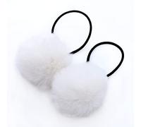 Wambere 20 unidades de bonitos tocados de 5 cm, pompón para el pelo de bebé, pequeñas bolas para coletas, coletas de pelo para niñas, gomas para el pelo, accesorios para el pelo, soporte para cola de