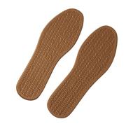 Wambere 3 pares Plantilla Desodorante y Sudor Absorbente Plantillas Suave Transpirable Verano Plantillas Delgadas de Reemplazo Plantillas Para Hombre y Mujer, Marrón, 39-40