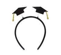 Wambere 3 unidades Mini Doctoral Cap Haarband,Haarspange,Bachelor Hut Stirnband,Haarschmuck,Graduation Party stereoskopische Kopfschmuck für die Abschlussfeier-Saison als FotoRequisite,Schwarz C
