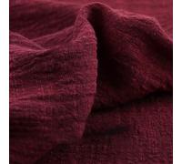 Wambere 300cm x 130cm Telas Tela de algodón y lino, Tela de lino fina, Tela de telar por metro, Tela para coser, Tela decorativa para manualidades DIY, Decoración de ropa, Decoración de mesa, Rojo