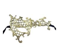 Wambere 4 mascarillas de encaje para Halloween, máscaras para mujer, máscara de encaje de un solo ojo, máscara de ojos sexy para Halloween, carnaval, vestido de noche, máscaras, cosplay, disfraz de