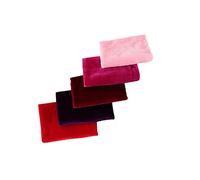 Wambere 5 paquetes de tela de 50 x 50 cm, tela de patchwork, tela de terciopelo, hecha a mano, tela de terciopelo, varios diseños, patchwork, tela para acolchar, color mezclado A