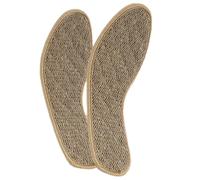 Wambere 5 pares de plantillas de lino de repuesto para zapatos, suaves, desodorantes, transpirables y absorbentes del sudor, plantillas de tela para hombre y mujer, 44