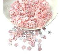 Wambere 50 perlas de flor de ciruelo, forma de flor de ciruelo, sueltas de conchas, técnica de tallado, para accesorios de joyería, manualidades, costura, joyas, manualidades, Navidad, boda