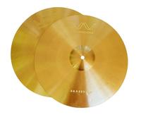 Wambooka Brassvibe - Tus primeros platos de batería auténticos - Serie Brassvibe de latón seleccionado (HIHAT 14")