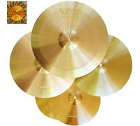 Wambooka Brassvibe - Tus primeros platos de batería auténticos - Serie Brassvibe de latón seleccionado (SET14,16,18,20)