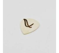 Wambooka Plettro Flat artigianale per chitarra da1mm con punta svasata (Black Horn, Clear Horn, White Bone and Dark Wood) (NATIVO FLAT PICK - WHITE BONE)