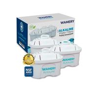 Wamery Filtros para Jarra Filtradora de Agua Alcalina 3-Pack de Cartuchos de Filtros para Jarra Certificados NSF ANSI Compatibles con Jarra Brita Maxtra