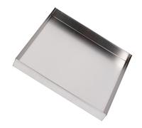 WAMJ AQDY 2 mm de Espesor Bandeja de Acero Inoxidable 201 con Bordes Enrollados y Esquinas Soldadas Reforzadas, Organizador Metálico Robusto para Cocina Baño Jardín(50x50cm(19.7x19.7in))