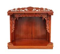 WAMJ AQDY Altar de Pared, Altar de Madera para El Hogar, Mesa de Meditación, No Requiere Ensamblaje, Ideal para Sala, Recámara u Oficina(Brown,75x55x30cm)