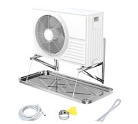WAMJ AQDY Bandeja Condensados - Bandeja de Drenaje de Ca por Goteo con Kit de Conexión para Aire Acondicionado de Ventana y Unidades Externas Split(100x47x3.5cm (39.4x18.5x1.4in))