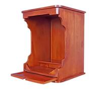 WAMJ AQDY Estante de Altar Budista de Madera, Templo de Pared para El Hogar, No Requiere Ensamblaje, Estante para Estatuas para Sala de Estar, Dormitorio u Oficina(Brown,63x44x69cm)