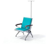 WAMJ AQDY Silla Phlebotom Médico con Soporte para Suero, Sillón de Flebotomía y Extracción de Sangre para Hospital, Clínica, Sala de Espera y Recepción(Green,70cm/27.5in)