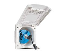 Wamovo Boquilla de llenado de agua con tapa para caravana, autocaravana, tapa de depósito de agua, con cerradura, color blanco