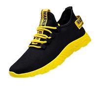 Wampum Zapatos Le Flying Tourist Sport Zapatos de Hombre Zapatos Nuevos Zapatos de Tejer Zapatillas de Deporte de Hombre Zapatos N, amarillo, 42 EU