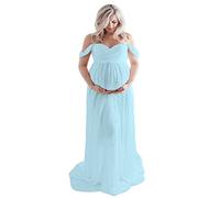 Wamvp Mujer Embarazada Largos Vestido de Fiesta Faldas Fotográficas de Maternidad Apoyos De Fotografía Vestidos de Maternidad