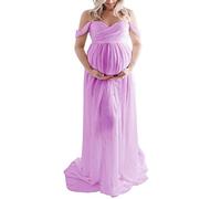 Wamvp Mujer Embarazada Largos Vestido de Fiesta Faldas Fotográficas de Maternidad Apoyos De Fotografía Vestidos de Maternidad