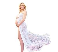 Wamvp Mujer Embarazada Largos Vestido de Fiesta Faldas Fotográficas de Maternidad Apoyos De Fotografía Vestidos de Maternidad