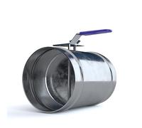 WAMVZYX Válvula De Control Volumen Aire Válvula Tubo Redondo Válvula De Aire con Mango De Estaño Galvanizado Manual Válvula Compuerta De Aire Manual Interruptor De Compuerta Ventilación(125mm)