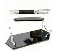 WAN LIAN Soporte para sable de luz, elegante soporte de sable de luz acrílico geométrico, marco de corte láser transparente, pantalla de escritorio minimalista, perfecto para coleccionistas