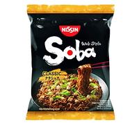 WaNaHong Nissin Soba - Fideos instantáneos fritos Yakisoba 109 g (9 porciones) - Clásico