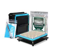 WANANFU Máquina de llenado de cápsulas tamaño 00 paquete con 200 cápsulas vacías separadas tamaño 00 vegetales, Incluye instrucciones detalladas, cuchara y destornillador