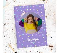 Wanapix | Agenda Personalizada 2025-2026 | Agenda Anual Dia/semana por Página | Agenda Encuadernada 2025-2026 | Planificador anual | 16x21cm | Año 2025/26 | Estrellas