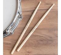 Wanapix | Baquetas Personalizadas con Nombre | Baquetas Bateria Personalizadas | Palillos Tambor | Madera de Nogal | 5A - 1,4ø x 40,5 cm | Rock