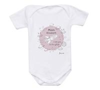 Wanapix | Body Bebe Personalizado | Regalo Día de la Madre | Body Mamá | Cierre con corchetes | 1 Mes - Manga Corta | SpaceMom