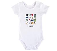 Wanapix | Body Bebe Personalizado | Regalo Día del Padre | Body Papa | Cierre con corchetes | 1 Mes - Manga Corta | Super Papá