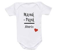 Wanapix | Body Bebe Personalizado | Regalo Día del Padre | Body Papa | Cierre con corchetes | 9 Meses - Manga Corta | Futuro Papa