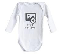 Wanapix | Body Bebe Personalizado | Regalo Día del Padre | Body Papa | Cierre con corchetes | 9 Meses - Manga Larga | 100% Personalizado