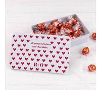 Wanapix | Caja de Bombones Personalizada con Foto y Texto | Con 22 Bombones de Chocolate Blanco | Regalo Original San Valentín | 19,5x13,5x5 cm (1200 ml) | Love