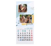 Wanapix | Calendario Nevera 2027 Personalizado Magnetico 10x27cm | Colores