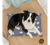 Wanapix | Cama para Perros Personalizada con Foto y Texto | Cama para Mascotas | Sofá Perro Pequeño - Mediano | Funda Extraíble y Apta Lavadora | Impermeable | 80x50 cm | Flowers