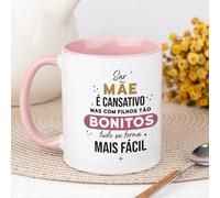 Wanapix | Caneca Dia da Mãe | 325 ml | Adequada para Máquina de Lavar Louça e Micro-ondas | Diferentes Designs (Filhos bonitos)