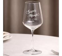 Wanapix | Copa de Vino Personalizada | Regalo Día de la Madre | Súper Mamá