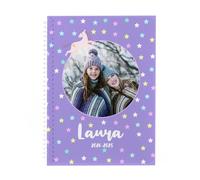 Wanapix | Cuadernos Colegio Personalizados | Escoge tamaño, hoja y color (Estrellas, A5, Cuadriculado, A5)