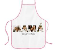 Wanapix | Delantal Personalizado día de la Madre | Regalo Original para Mamá | Mandil Cocina Mujer | Con Foto y Texto | Edición Limitada