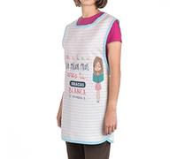 Wanapix | Estola Maestra Personalizada con Nombre o Texto| Babi Profesora personalizable | Bata profesora| Guardería, Infantil, Primaria |Casulla maestra | Azul - (a, e, i, o, u) Profesora